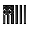 79964 Rear Window US Flag Decal, 2014-2019 Chevy Corvette, Black Carbon Fiber - image 1