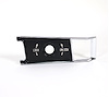 8986 Door Panel Lock Knob Insert Plate, 1968-1977 Chevy Corvette, LH - image 1