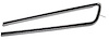 8989 Door Panel Armrest U-Trim, 1968-1977 Chevy Corvette, RH - image 1