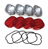 9698 Tail Light Replacement Set, 1991-1996 Chevy Corvette, Lenses & Housings W/Gaskets, 12pc - image 1