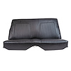 C400320 Leather Seat Cover Set, 1967-1968 Chevy Camaro, Coupe Standard Interior Rear, Black - image 1