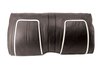 C401620 Leather Seat Covers, 1967-1967 Chevy Camaro, Deluxe Interior Rear, Fixed Back, Black/White - image 2