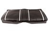 C401620 Leather Seat Covers, 1967-1967 Chevy Camaro, Deluxe Interior Rear, Fixed Back, Black/White - image 4