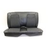 C402720 Leather Seat Cover Set, 1969 Chevy Camaro, Deluxe Interior Rear Convertible Fixed Back, Black - image 2