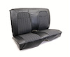 C404220 Premium Stitched Vinyl Seat Cover Set, 1969 Chevy Camaro, Deluxe Interior Rear Convertible, Black - image 1
