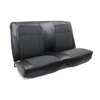 C404720 Leather Seat Cover Set, 1969 Chevy Camaro, Coupe Deluxe Interior Front & Rear, Black - image 3