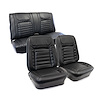 C404920 Premium Stitched Vinyl Seat Cover Set, 1968-1968 Chevy Camaro, Coupe Deluxe Interior F&R, Black - image 1