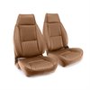 C420678 Leather Seat Cover Set, 1982-1984 Chevy Camaro, Standard Interior W/Solid Rear, Camel - image 2