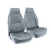 C420692 Leather Seat Cover Set, 1982-1984 Chevy Camaro, Standard Interior W/Solid Rear, Gray - image 2
