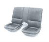 C420692 Leather Seat Cover Set, 1982-1984 Chevy Camaro, Standard Interior W/Solid Rear, Gray - image 3