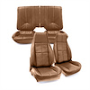 C420878 Leather Seat Cover Set, 1985-1985 Chevy Camaro, Standard Interior W/Split Rear, Camel - image 1