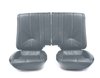C420892 Leather Seat Cover Set, 1985-1985 Chevy Camaro, Standard Interior W/Split Rear, Gray - image 3