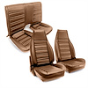 C420978 Leather Seat Cover Set, 1986-1992 Chevy Camaro, Standard Interior W/Solid Rear, Camel - image 1