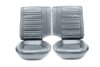C421092 Leather Seat Cover Set, 1986-1992 Chevy Camaro, Standard Interior W/Split Rear, Gray - image 3