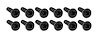 K1001 Tail Light Lens Screws, 1970-1973 Chevy Corvette, 12 Piece Set - image 1