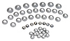 K1016 Emblem Speednut Kit, 1968-1968 Chevy Corvette, 45 Piece - image 1