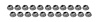 K1019 Fender Top Molding Speednut Set, 1958-1962 Chevy Corvette, 22 Piece - image 1