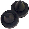 K1038 Front License Bracket Bumpers, 1963-1979 Chevy Corvette - image 1