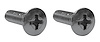 K1073 Inside Mirror Support To Windshield Header Screws, 1963-1967 Chevy Corvette - image 1