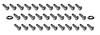K1080 Coupe Rear Window Trim Screw Set, 1963-1963 Chevy Corvette, 34 Piece - image 1