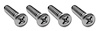 K1081 Seat Bumper Screws, 1963-1967 Chevy Corvette, 4 Piece Set - image 1