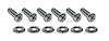 K1082 Halo Panel Screw Set, 1964-1967 Chevy Corvette, Coupe, 12 Piece - image 1