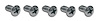 K1086 Door Panel Clip Screws, 1965-1967 Chevy Corvette, 10 Piece Set - image 1