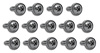 K1090 Kick Panel Screws, 1963-1964 Chevy Corvette, 14 Piece Set - image 1