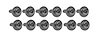K1091 Kick Panel Screws, 1965-1967 Chevy Corvette, 12 Piece Set - image 1
