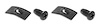 K1092 Headlight Retract Switch Mount Screws & Nuts, 1963-1967 Chevy Corvette - image 1