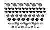 K1126 Rear Compartment Hardware Screw Set, 1973-1977 Chevy Corvette - image 1