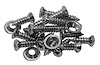 K1130 Windshield Trim Molding Screws, 1977-1982 Chevy Corvette, 18 Piece