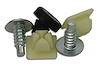 K1187 Rear License Plate Screw, 1966-1973 Chevy Corvette, Nut & Bumper Set