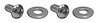 K1201 Seat Back Release Button Screws, 1970-1978 Chevy Corvette - image 1