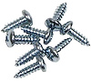 K1214 Wire Cover Floor Plate Screws, 1958-1962 Chevy Corvette, 8 Piece - image 1