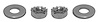 K1247 Hardtop Rear Bolt, 1963-1975 Chevy Corvette, Nut & Washer Set, 4 Piece - image 1