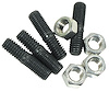 K1250 Carburetor To Intake Mount Stud & Nut Kit, 1956-1967 Chevy Corvette - image 1