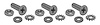 K1258 License Light Mount Screw, 1961-1967 Chevy Corvette, Nut, & Washer Set, 12 Piece - image 1