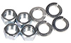 K1291 Shock Mount Bracket Nut Kit, 1953-1962 Chevy Corvette, Lower - image 1