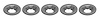 K1294 Vent Cable Retainers, 1963-1976 Chevy Corvette, 5 Piece Set - image 1