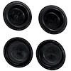 K1295 Headlight Bucket Hole Plug Set, 1963-1967 Chevy Corvette, 4 Piece - image 1