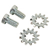K1322 Headlight Bracket To Motor Screws & Washers, 1963-1967 Chevy Corvette, 4 Piece - image 1