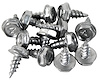 K1348 Air Conditioning Plenum Cover Screw Set, 1963-1967 Chevy Corvette - image 1