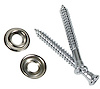 K1368 License Light Housing Screws, 1956-1960 Chevy Corvette, 4 Piece - image 1