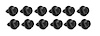 K1447 Seat Mounting Bolts, 1963-1966 Chevy Corvette, 12 Piece Set - image 1