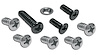 K1450 Bezel Screw Set, 1968-1976 Chevy Corvette, Small Gauge 9 Piece - image 1