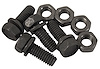 K1468 Front Suspension Lower Bumper Bolt Kit, 1963-1982 Chevy Corvette - image 1