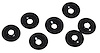 K1504 Rear Bumper Letters Pushnut Set, 1968-1975 Chevy Corvette, 8 Pieces - image 1