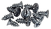 K1514 Outer Window Seal Screw Set, 1968-1968 Chevy Corvette, 10pc - image 1