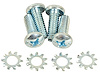 K1517 Rear Window Lock Mounting Screws 8pc, 1969-1972 Chevy Corvette - image 1